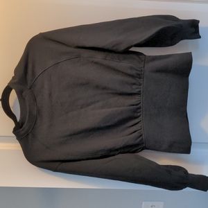 NWT Lululemon hugged waist pullover black size 0